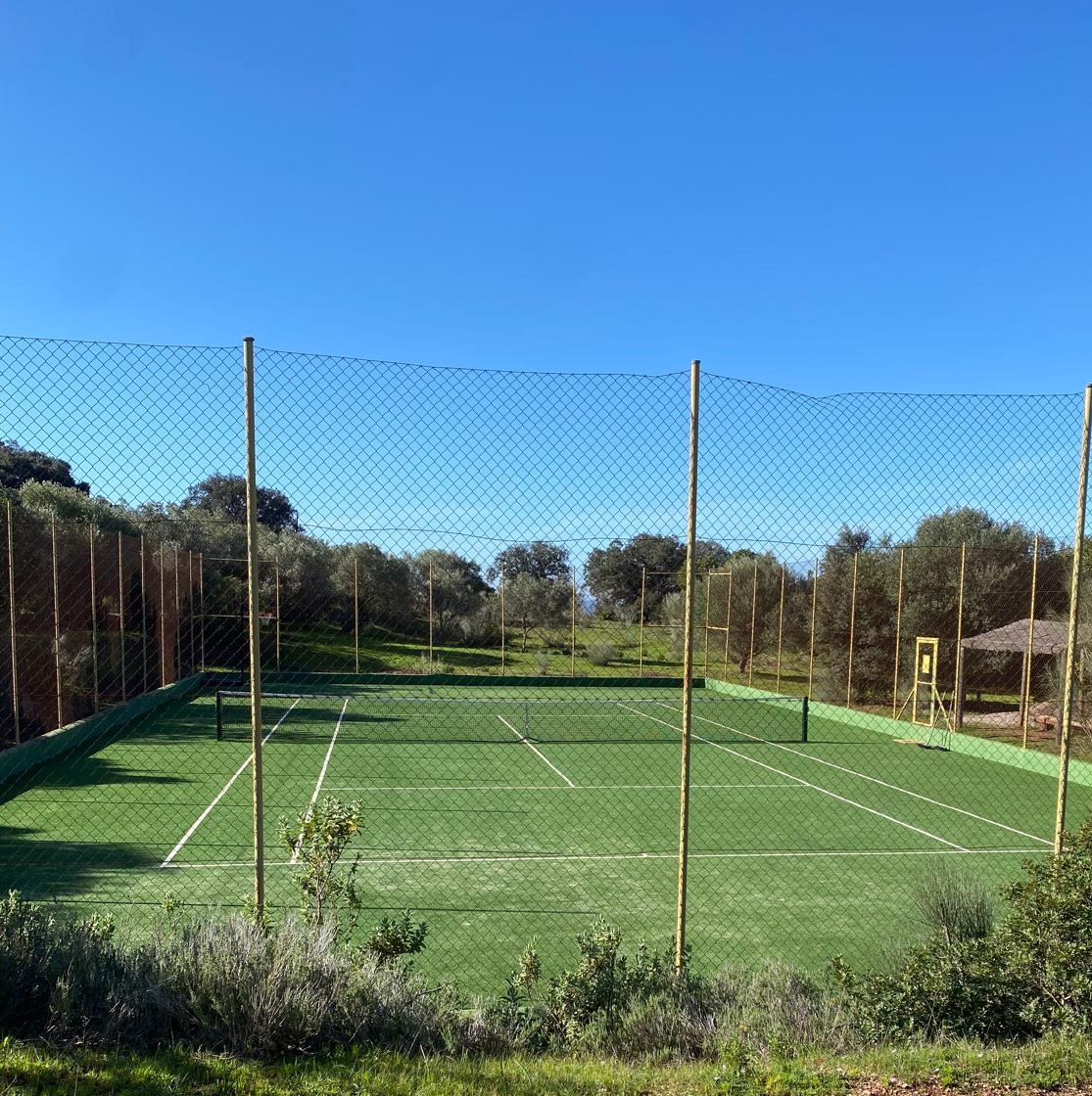 Private tennis court